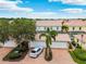 Aerial view of homes with tile roofs, garages, and brick driveways at 5368 Eliseo St, Sarasota, FL 34238