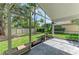 View of the Screened-In Porch featuring a well manicured backyard at 5508 83Rd E Ter, Sarasota, FL 34243