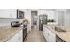 Modern kitchen features granite countertops and stainless steel appliances at 5644 Flagstone Trl, Palmetto, FL 34221
