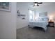 Bedroom with modern decor and a window view at 6714 Alstead Cir, Bradenton, FL 34202