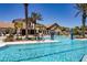 A large luxurious pool with beautiful water features at 6714 Alstead Cir, Bradenton, FL 34202