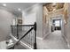 Upstairs hallway with decorative ceiling at 7020 Island Queen Ct, Sarasota, FL 34233
