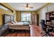 The spacious bedroom offers ample room for furniture and includes a dedicated work space at 730 Old Quarry Rd, Bradenton, FL 34212
