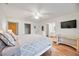 Spacious main bedroom with ensuite bathroom and walk-in closet at 7926 Woodpointe Ct # 29, Sarasota, FL 34238