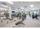Well-equipped gym featuring modern exercise equipment, mirrored walls, and ample natural light at 8218 Genoa Blvd, Lakewood Ranch, FL 34202
