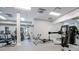 Bright gym with various exercise machines and mirrored walls for a complete workout experience at 8218 Genoa Blvd, Lakewood Ranch, FL 34202