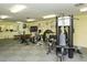 Community gym featuring weight machines, treadmills, and other fitness equipment for residents' use at 105 Inlets Blvd # 105, Nokomis, FL 34275