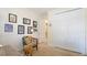 Well-organized office space with a large closet and natural lighting at 11625 Parrotfish St, Venice, FL 34292