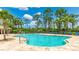 Enjoy the large community swimming pool with plenty of lounge chairs and mature landscaping at 11625 Parrotfish St, Venice, FL 34292