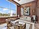 Stunning lobby with modern decor, large windows offering beautiful city views and comfortable seating at 1233 N Gulfstream Ave # 401, Sarasota, FL 34236