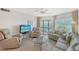 Cozy living space filled with sunlight, plush seating, and serene views of the water and landscape at 1350 N Portofino Dr # 402, Sarasota, FL 34242