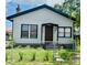 Charming home featuring a white exterior, black trim, and well-maintained front yard at 1412 12Th W Ave, Bradenton, FL 34205