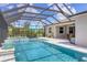 Relaxing screened-in pool and spa featuring an outdoor patio at 16606 Barnwood Pl, Lakewood Ranch, FL 34211