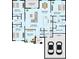Detailed floorplan with dimensions of a modern home layout, including bedrooms, garage, and great room at 18100 Poston Ave, Port Charlotte, FL 33948
