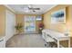 Inviting bedroom features a bright decor and built in desk area with a large window at 2005 21St W St, Palmetto, FL 34221