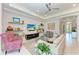 Inviting living space with an open floor plan, trendy furniture, and seamless access to other rooms at 204 Maraviya Blvd, Nokomis, FL 34275