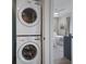 Conveniently located, stackable washer and dryer are located just off the bedroom at 2213 Avenue C, Bradenton Beach, FL 34217