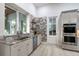 Stylish kitchen featuring granite countertops, stainless steel appliances, and a large window at 22343 Panther Loop, Bradenton, FL 34202