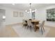 Elegant dining room featuring modern lighting and neutral decor at 2430 Catalonia S Way, St Petersburg, FL 33712
