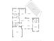 Detailed floor plan showcasing the layout, including bedrooms, baths, living spaces, and a screened porch adjacent to a swimming pool at 2430 Catalonia S Way, St Petersburg, FL 33712