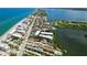 Aerial view highlighting the location of the complexes close to the bay and the beach at 2729 North Beach Rd # 212, Englewood, FL 34223