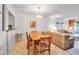 Cozy dining area that sits between the living room and kitchen at 3500 El Conquistador Pkwy # 128, Bradenton, FL 34210