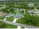 Expansive aerial shot showcases the house, backyard, and neighboring properties in a peaceful residential setting at 3865 Everglades Ter, North Port, FL 34286