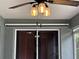Screened in patio with ceiling fan and light fixture at 4565 Eldron Ave, North Port, FL 34286