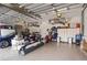 Spacious garage with ample storage cabinets and room for multiple cars at 4958 Gardiners Bay Cir, Sarasota, FL 34238