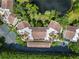 A bird's eye view of townhomes featuring well-manicured lawns and private courtyard patios at 6101 34Th W St # 11C, Bradenton, FL 34210