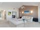Bright living room with vaulted ceilings and neutral walls at 6101 34Th W St # 11C, Bradenton, FL 34210