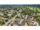 Neighborhood aerial view showcasing the lush greenery, well-maintained streets, and community layout at 6860 Whitman Ct # 32B, Sarasota, FL 34243