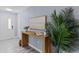 Inviting entryway featuring modern decor, light paint, and stylish flooring for a warm welcome at 714 & 716 Apalachicola Rd, Venice, FL 34285