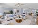 Open-concept living room with modern finishes and seamless flow to kitchen and dining area at 714 & 716 Apalachicola Rd, Venice, FL 34285