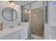 Bright bathroom with a vanity and luxurious shower at 9402 71St E Ave, Palmetto, FL 34221