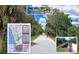 The Legacy Trail showing cyclists riding along the paved trail with maps and information at 137 Woodland Pl, Osprey, FL 34229