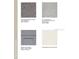 Selection of carpet, tile, cabinets and quartz for a modern design at 16546 San Nicola Pl, Bradenton, FL 34211
