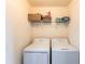 Laundry room featuring a wire rack and two appliances at 16804 Vardon Ter # 307, Bradenton, FL 34211