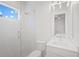 Contemporary bathroom with walk-in shower and sleek vanity at 1954 Goldenrod St, Sarasota, FL 34239