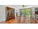 Bright dining area with terracotta tile and a large window view at 222 Beach Rd # 7, Sarasota, FL 34242