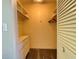 Walk-in closet with shelves and a dresser for ample storage space at 3500 El Conquistador Pkwy # 347, Bradenton, FL 34210