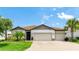 Charming single-Gathering home with a well-manicured lawn and three car garage at 3504 Big Sky Way, Bradenton, FL 34211