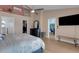 Spacious main bedroom with en-suite bathroom, walk-in closet, and access to the dining room at 4120 51St W Dr, Bradenton, FL 34210