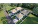 Aerial view of a neighborhood featuring multiple two-story homes with well-manicured lawns at 4755 11Th S Ave, St Petersburg, FL 33711