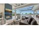 Relaxing living room with views of the pool and lake at 8537 Pavia Way, Bradenton, FL 34202