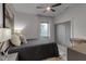 Serene bedroom showcases a plush bed, soft textures, and natural light, creating a peaceful retreat at 105 Shore Rd, Nokomis, FL 34275
