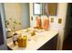 Modern bathroom features a sleek vanity with gold fixtures and ample counter space at 1505 43Rd Avenue W Dr, Palmetto, FL 34221