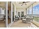 Expansive balcony with multiple seating areas and neighborhood views, perfect for relaxing or entertaining at 2825 Terra Ceia Bay Blvd # 1804, Palmetto, FL 34221