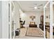 A view of the office through a doorway featuring a ceiling fan and comfortable seating area at 2825 Terra Ceia Bay Blvd # 1804, Palmetto, FL 34221