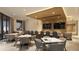 Contemporary dining area with stylish seating and modern lighting, great for social gatherings at 290 Cocoanut Ave # 6A, Sarasota, FL 34236